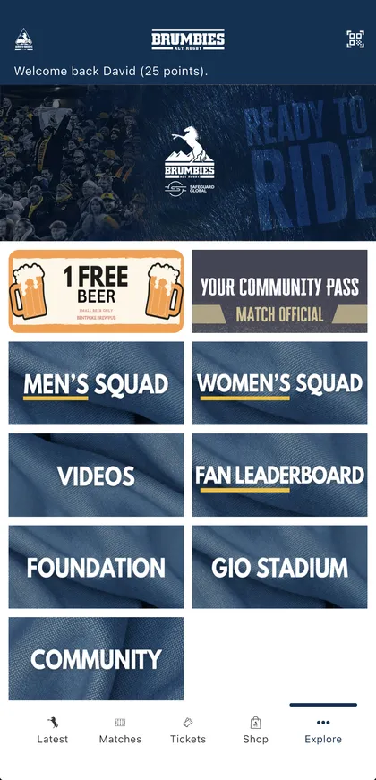 ACT Brumbies Rugby app screenshot 3