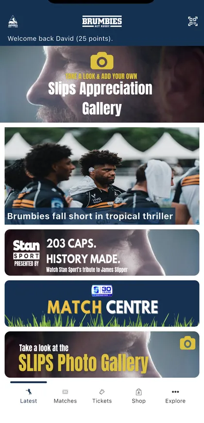 ACT Brumbies Rugby app screenshot 4