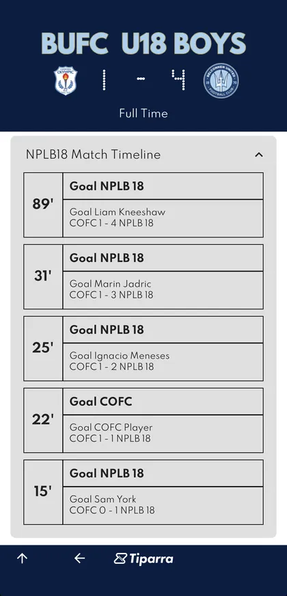 BUFC app screenshot 3