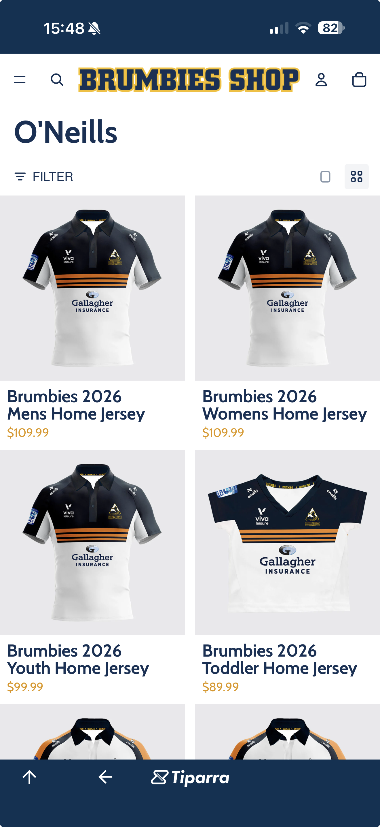 Brumbies merchandise shop