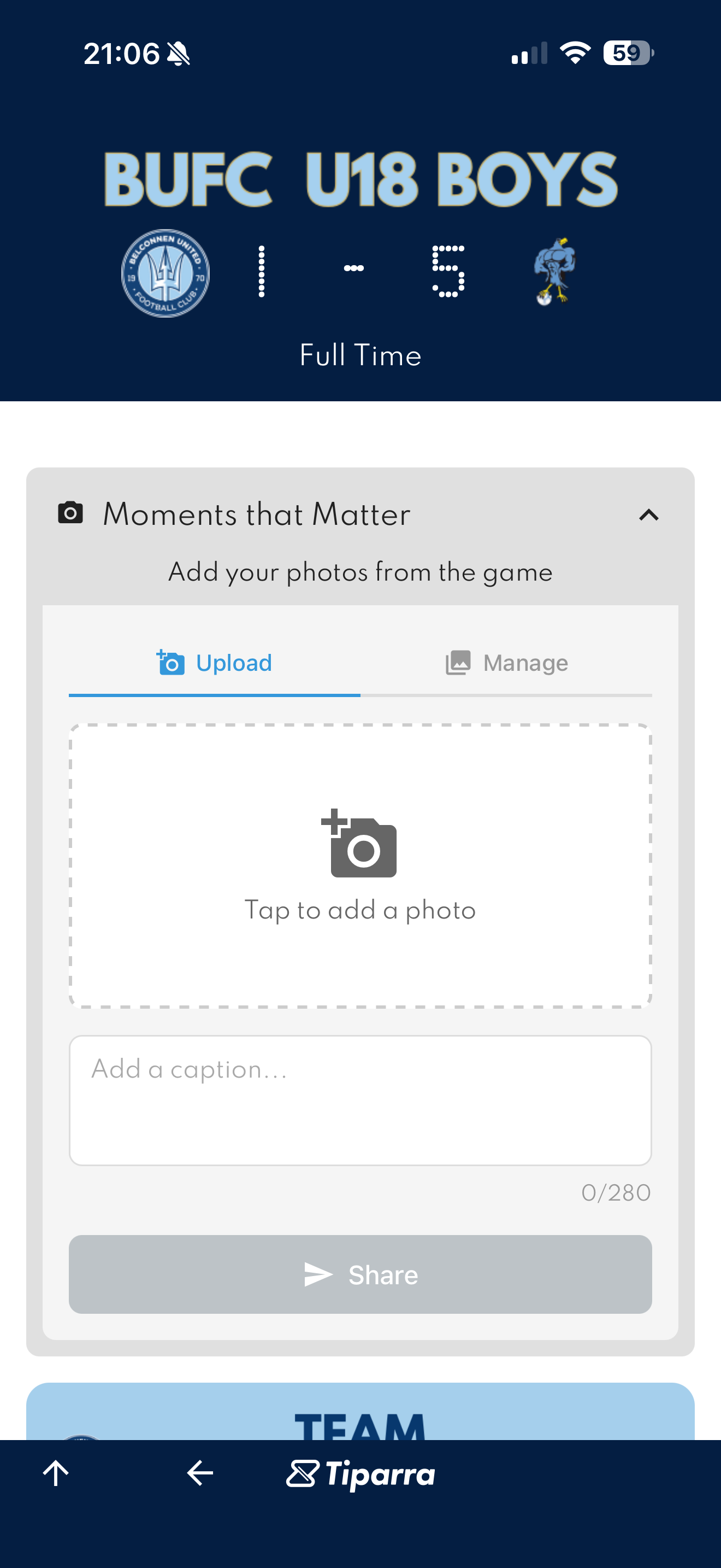 Moments that Matter — fan photo upload