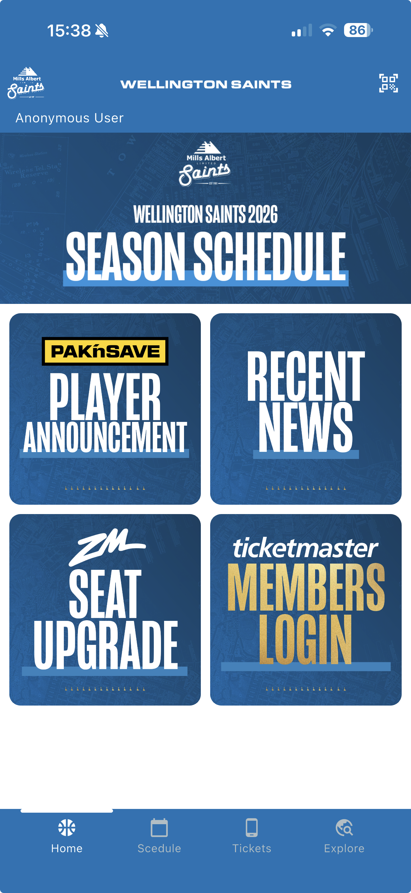 Wellington Saints app