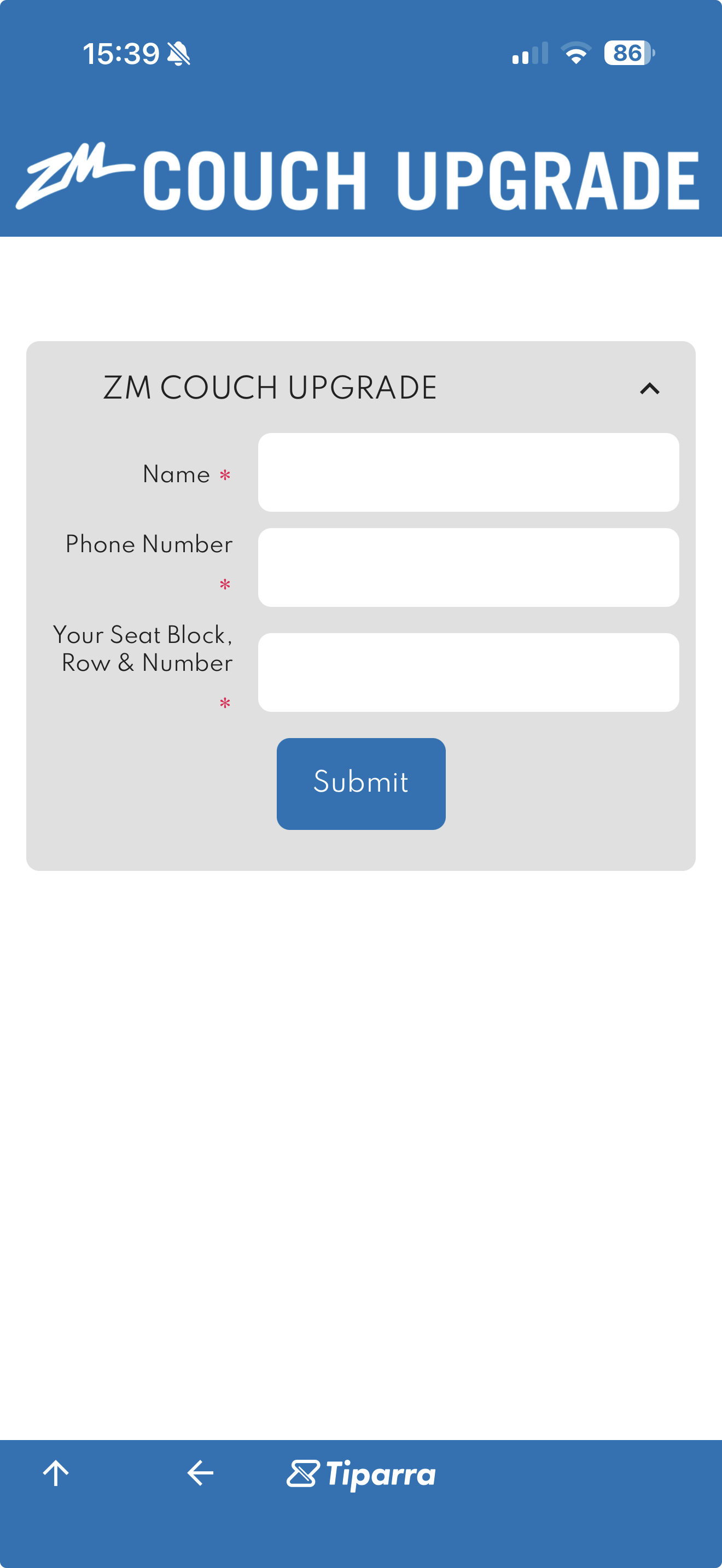 ZM Couch Upgrade sponsor activation